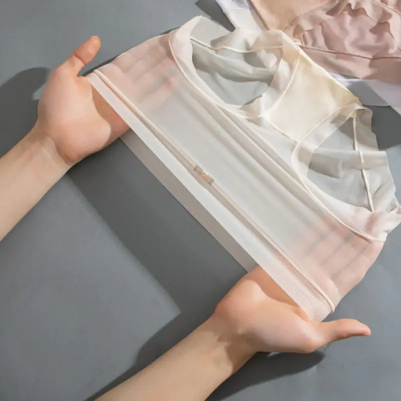 Women's Ice Silk Seamless Underwear, Breathable Cotton Triangle